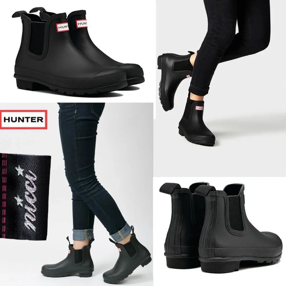 NEW 🆕 Women's Original Chelsea Boots rain boots black women size 8 euro 39